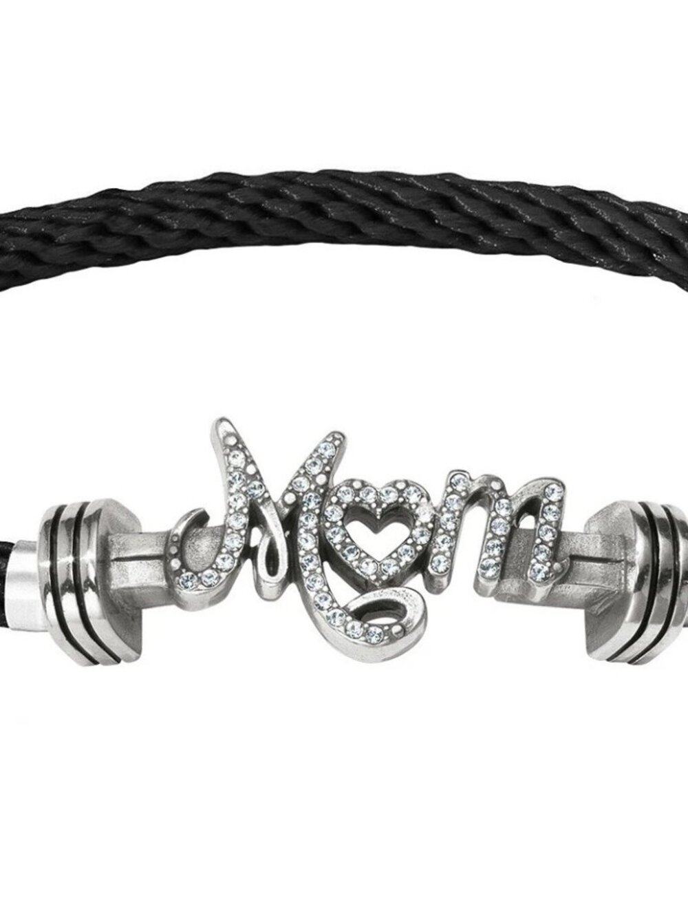 Brighton Color Clique  MOM SCRIPT Crystal Silver Ornament $42 ORNAMENT ONLY